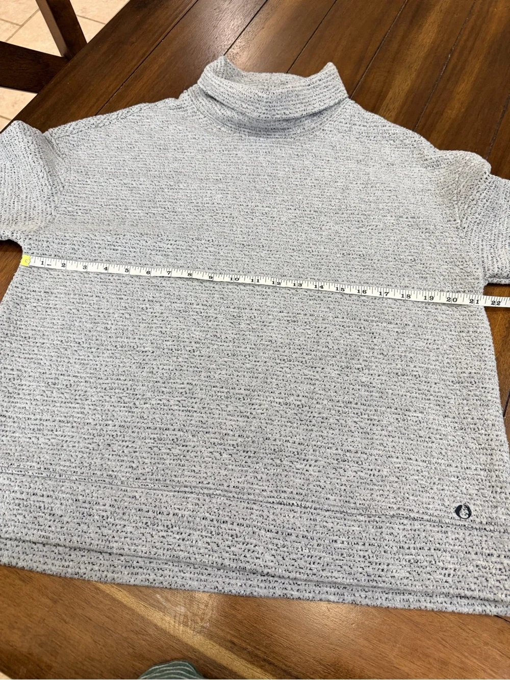 The American Outdoorsman Gray Jacquard Mock Neck Pullover Sweater Size L